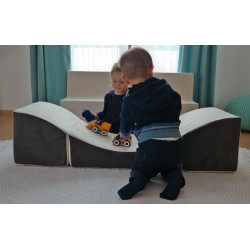 Soft Foam Coach,Kids,Children,Comfy,3in1:Pouffe,Coach,Table for Kids,Play,Relax